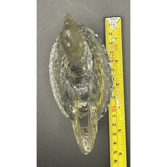 Hen On Nest Hollow Candy Holder Clear Vintage Country Farmhouse - Picture 10 of 10